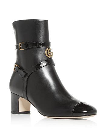 gucci women's geraldine leather cap-toe leather boots|gucci shoes for women.